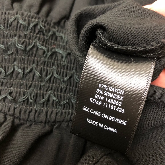 Torrid Black Long Sleeve Tassel Embroidered Dress Size 0X - Picture 11 of 12